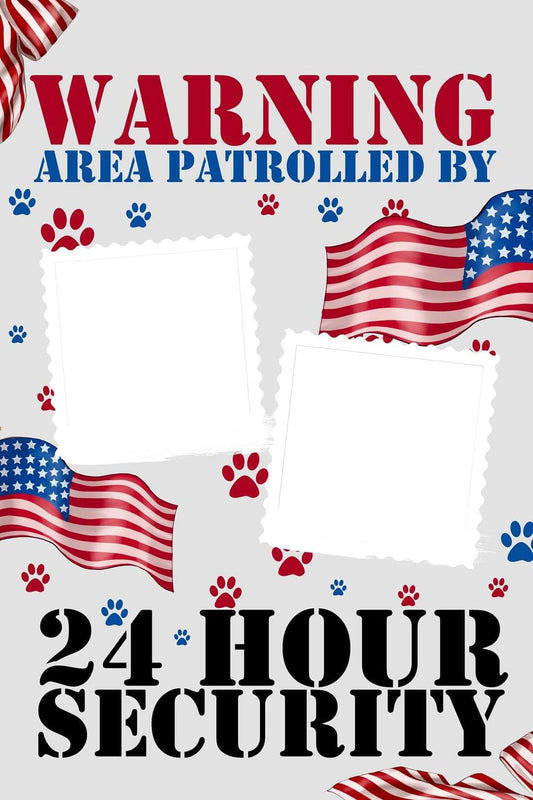24 Hour Security - Garden Flag (12x18)
