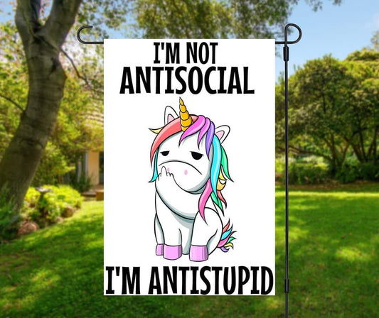 Antistupid - Garden Flag (12x18)
