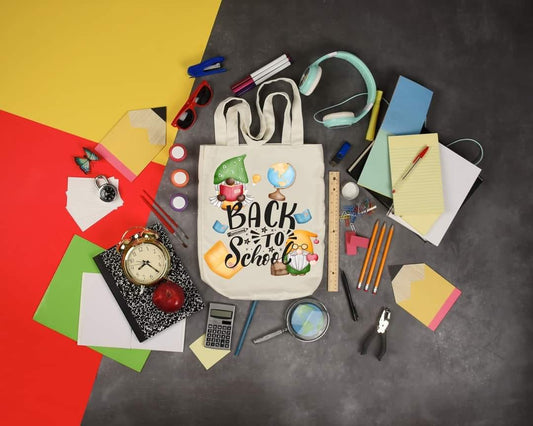 BACK TO SCHOOL GNOME - Custom Economical Tote Bag (15x16)