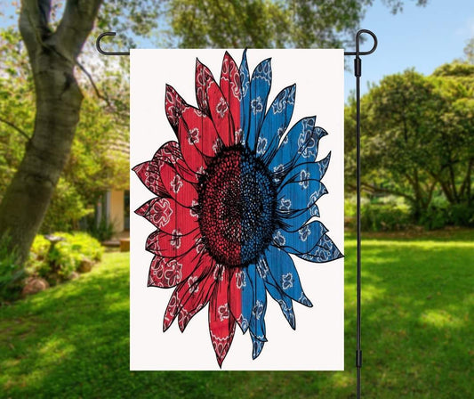 Bandana Sunflower - Garden Flag (12x18)