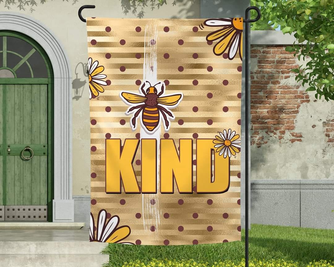 Bee Kind - Garden Flag (12x18)