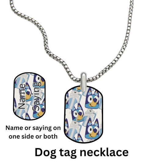 BLUE DOG β Dog Tag Necklace