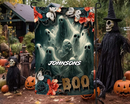 Boo Ghosts - Garden Flag (12x18)