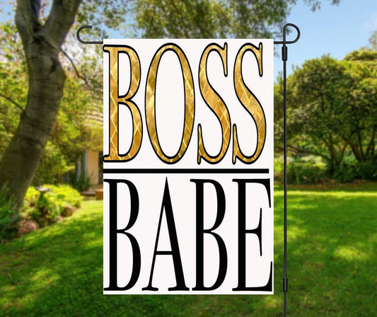 Boss Babe - Garden Flag (12x18)