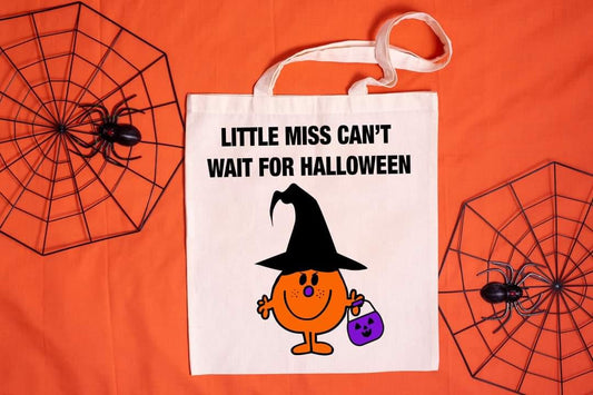CANT WAIT FOR HALLOWEEN MISS - Custom Economical Tote Bag (15x16)