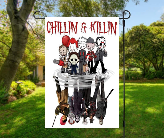 Chillin Killin - Garden Flag (12x18)