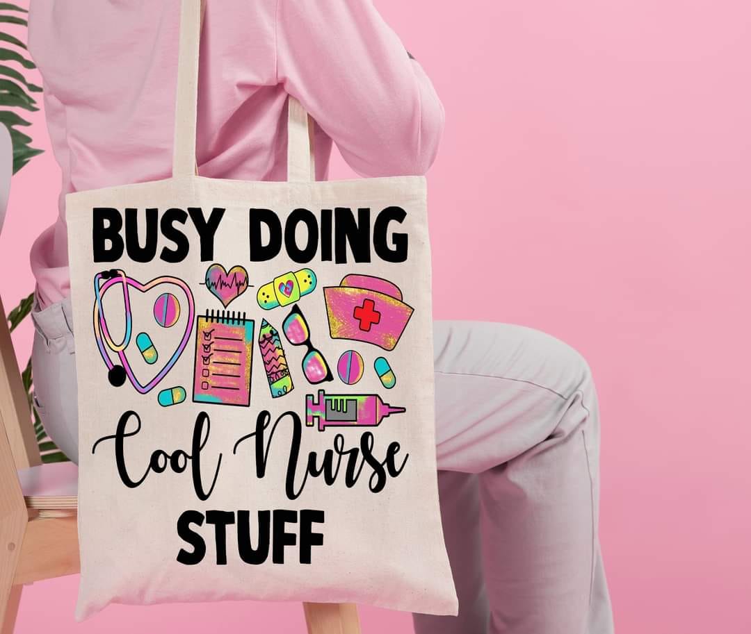 COOL NURSE STUFF - Custom Economical Tote Bag (15x16)