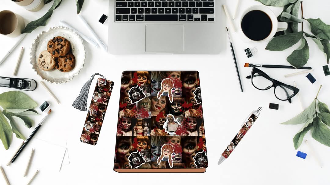 CREEPY DOLL – 3-in-1 Custom Journal Set (A5 Size)