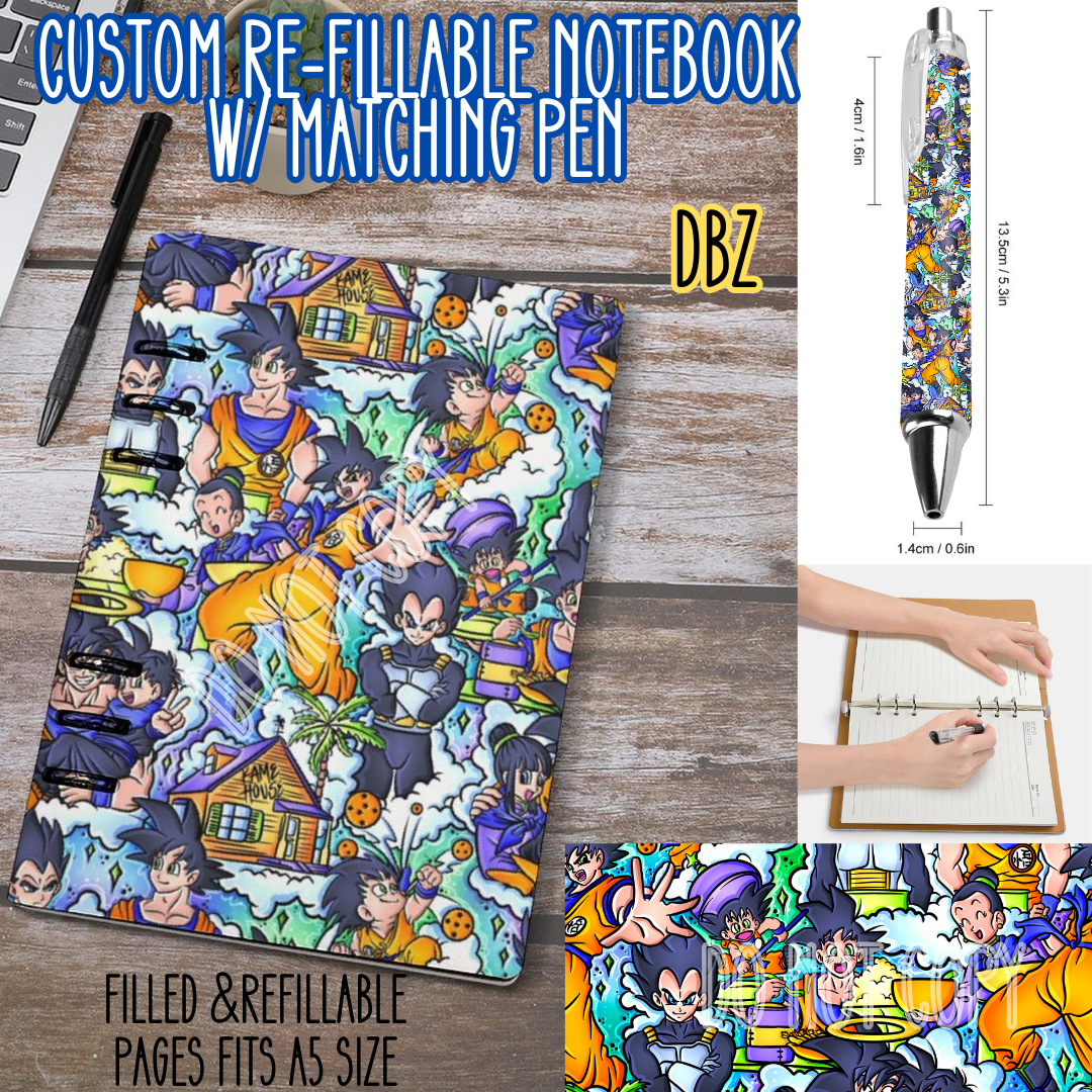 DBZ -Matching A5 Notebook & Pen Set Round 4 Preorder Closing 5/17