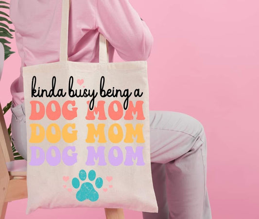 DOG MOM - Custom Economical Tote Bag (15x16)