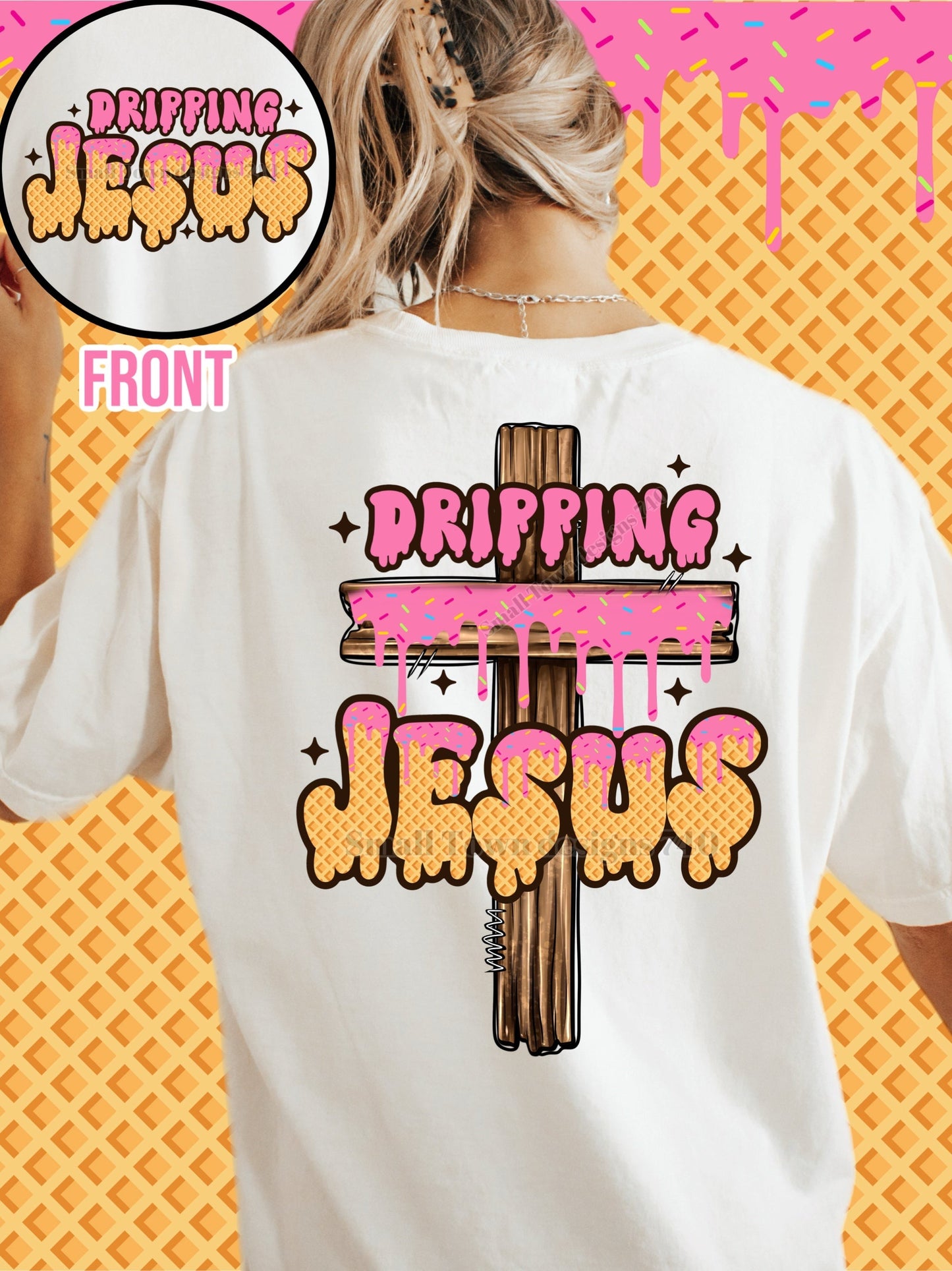 DRIPPING JESUS DOUBLE SIDED TEE