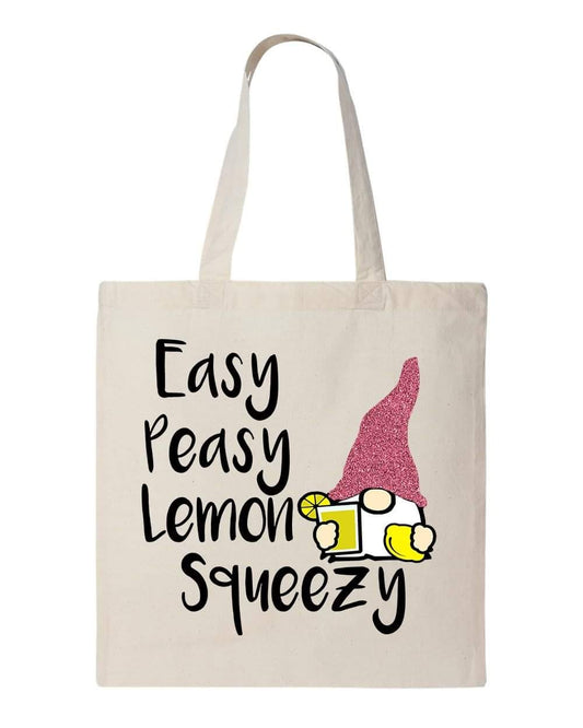 EASY PEASY LEMON GNOME - Custom Economical Tote Bag (15x16)