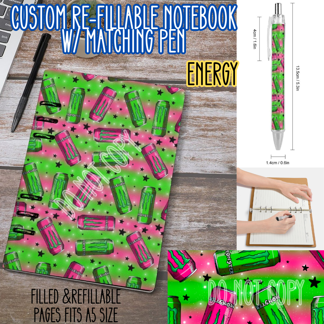 ENERGY -Matching A5 Notebook & Pen Set Round 4 Preorder Closing 5/17