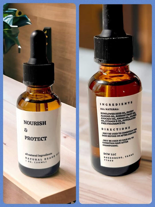 All-Natural Beard Oil β Custom Scented | Multiple Sizes