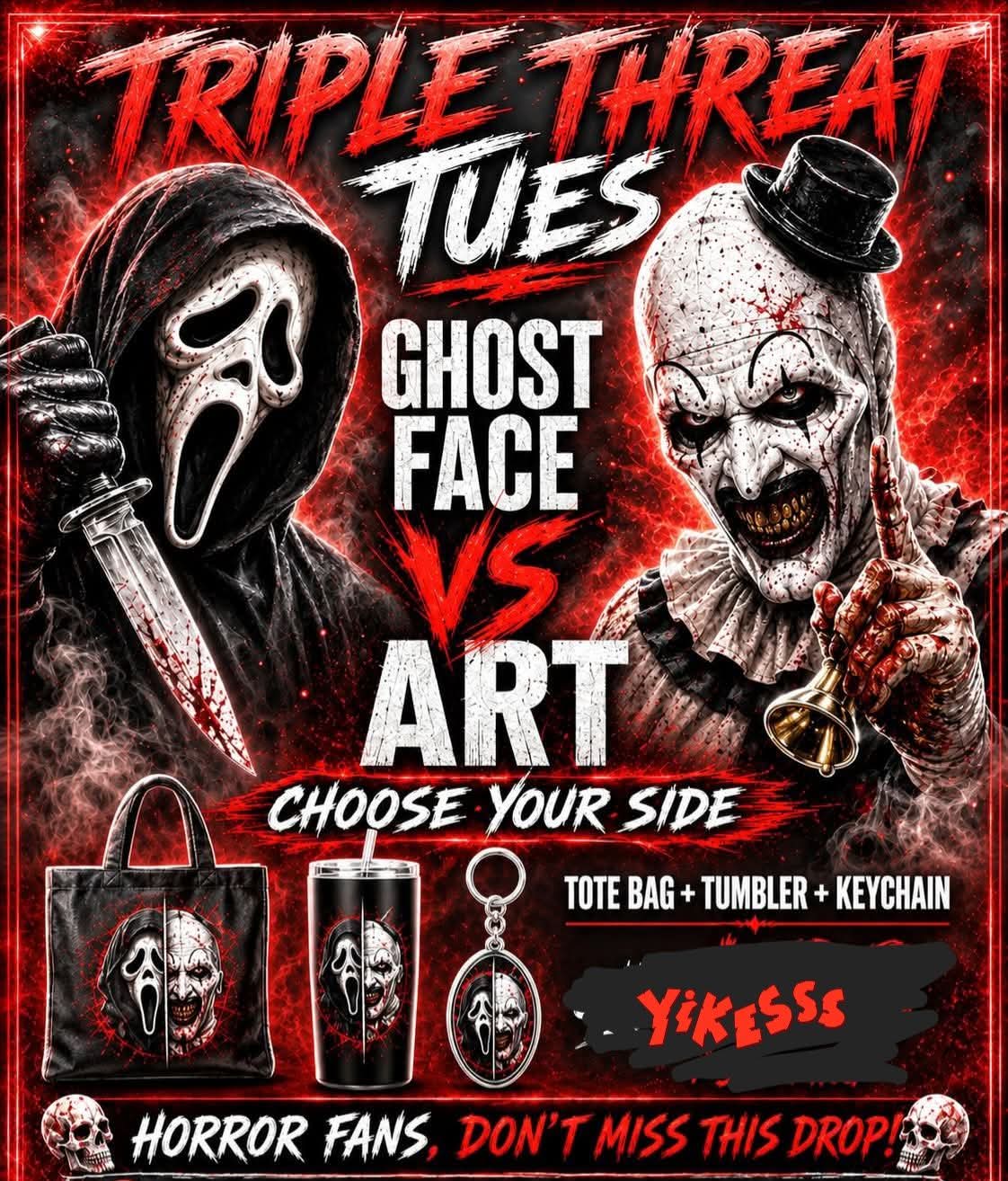 Ghostface and art fandom boxes
