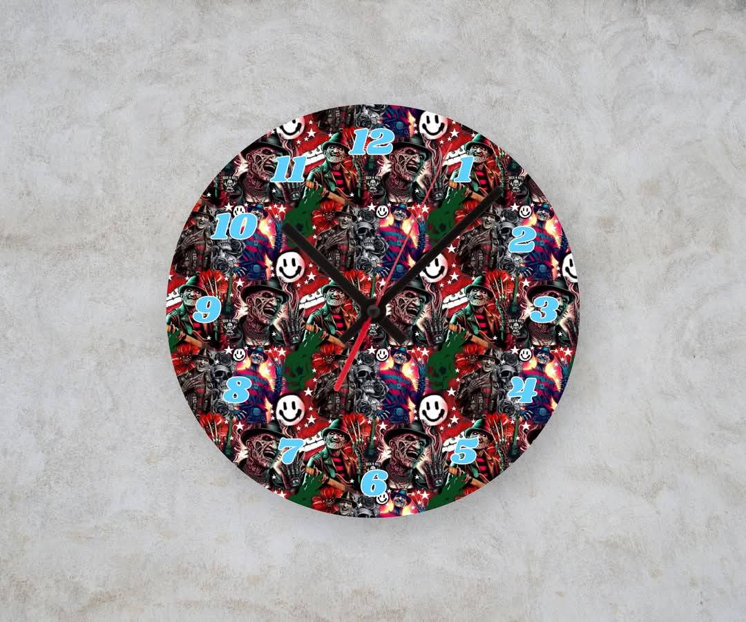 FRED β Custom Framed Clock (10β Round)