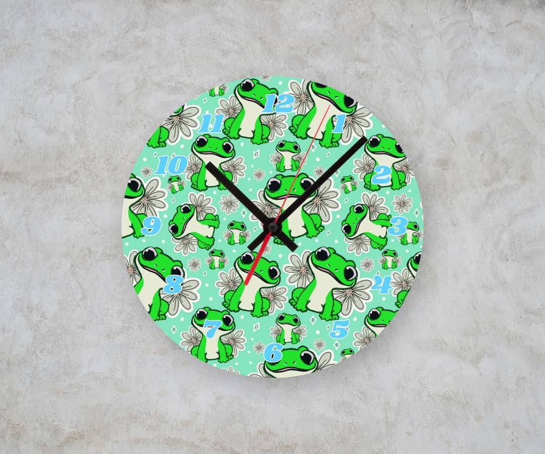 FROG β Custom Framed Clock (10β Round)