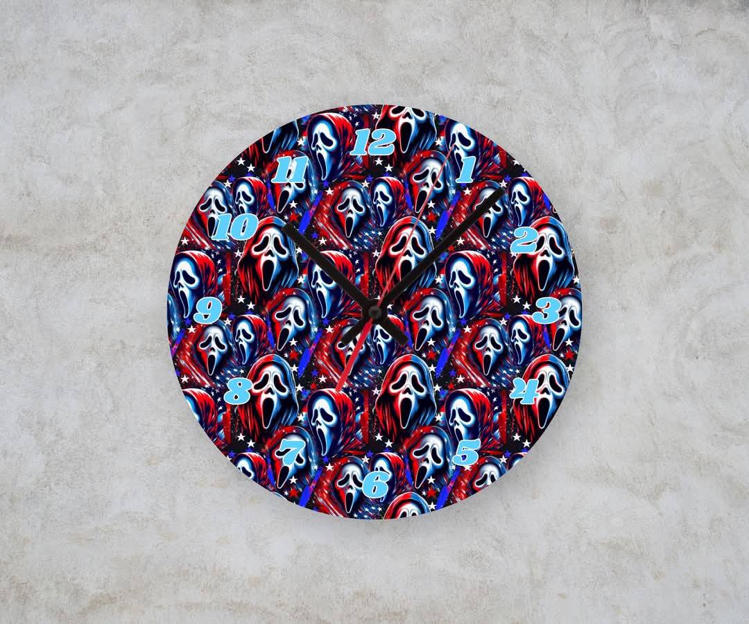 GF PATRIOTIC β Custom Framed Clock (10β Round)