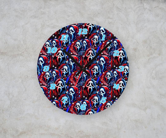 GF PATRIOTIC β Custom Framed Clock (10β Round)