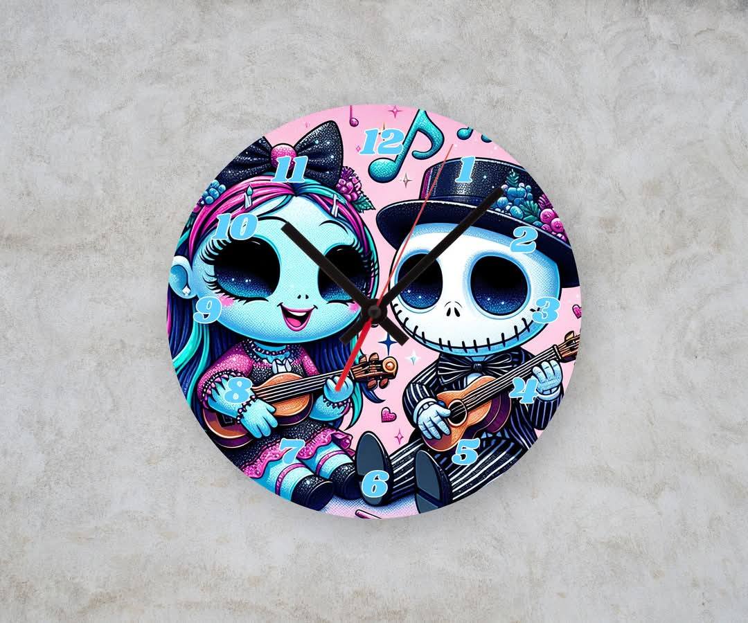 GUITAR NBC β Custom Framed Clock (10β Round)