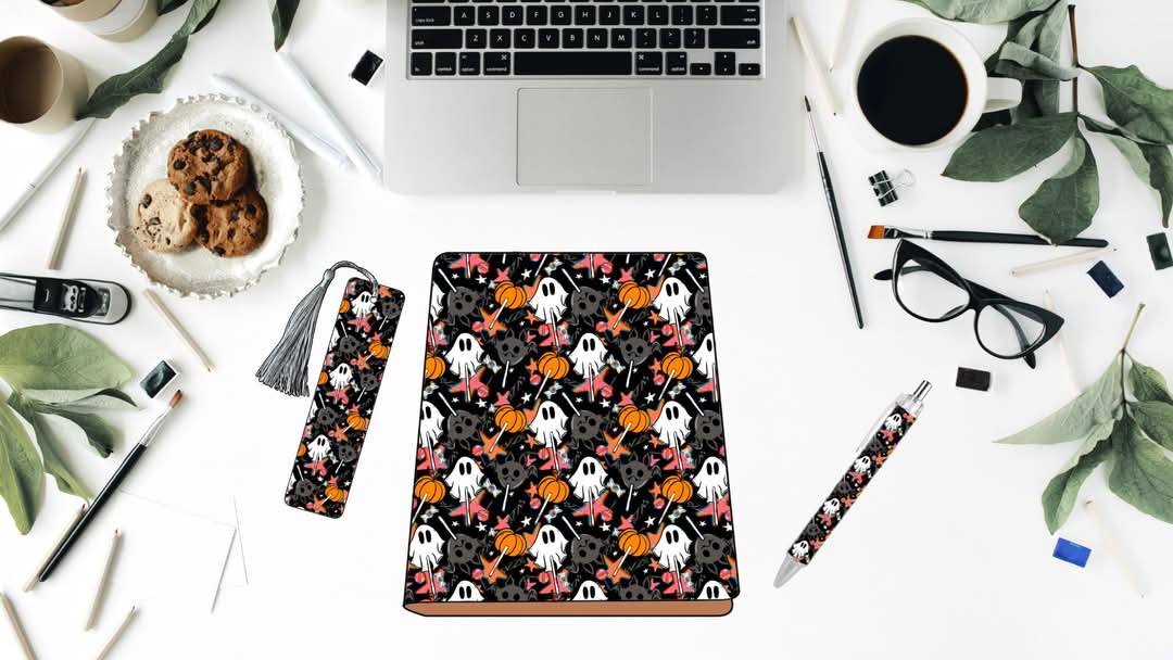 HALLOWEEN CANDY – 3-in-1 Custom Journal Set (A5 Size)