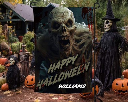 Happy Halloween Creep - Garden Flag (12x18)