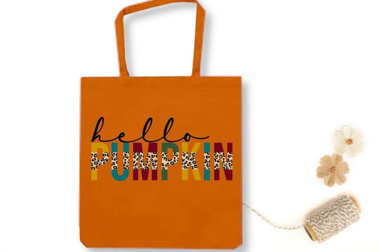 HELLO PUMPKIN - Custom Economical Tote Bag (15x16)