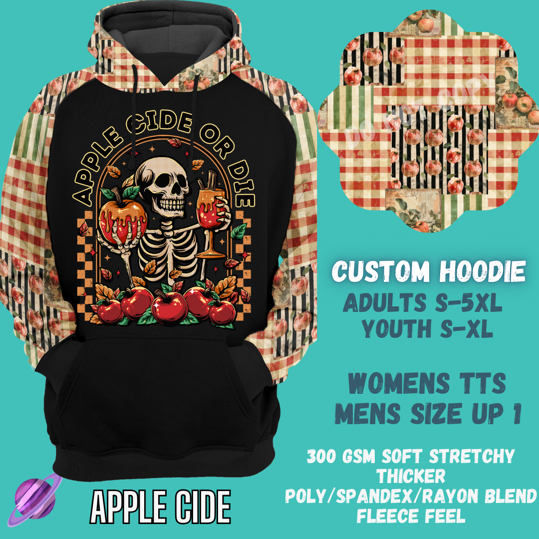 APPLE CIDE -CUSTOM HOODIES RE-RUN PREORDER CLOSING 5/11