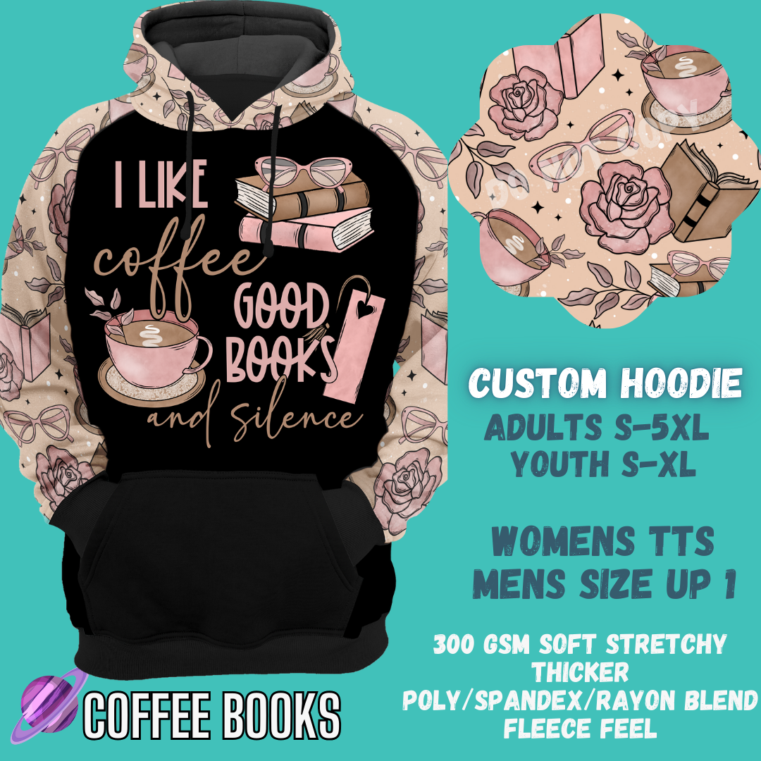 COFFEE BOOKS -CUSTOM HOODIES RE-RUN PREORDER CLOSING 5/11