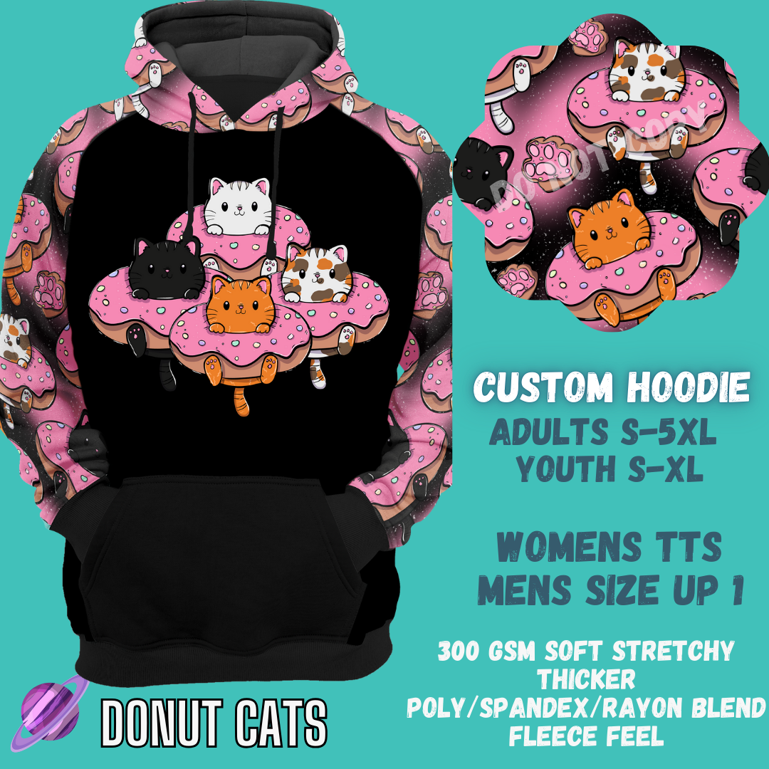 DONUT CATS -CUSTOM HOODIES RE-RUN PREORDER CLOSING 5/11