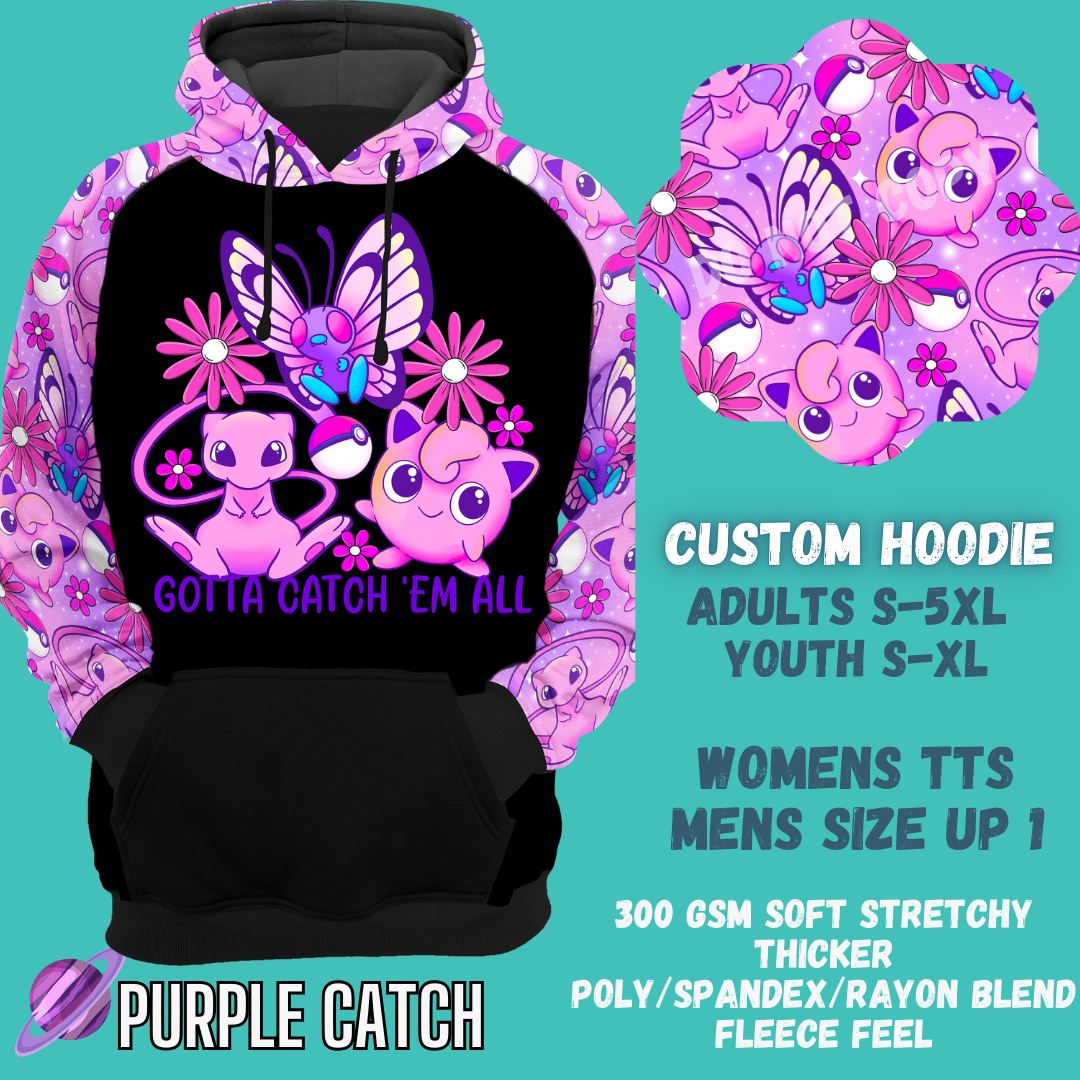 PURPLE CATCH -CUSTOM HOODIES RE-RUN PREORDER CLOSING 5/11