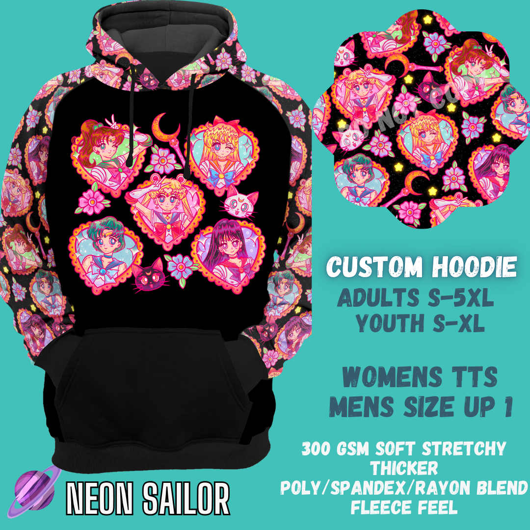 NEON SAILOR -CUSTOM HOODIES RE-RUN PREORDER CLOSING 5/11