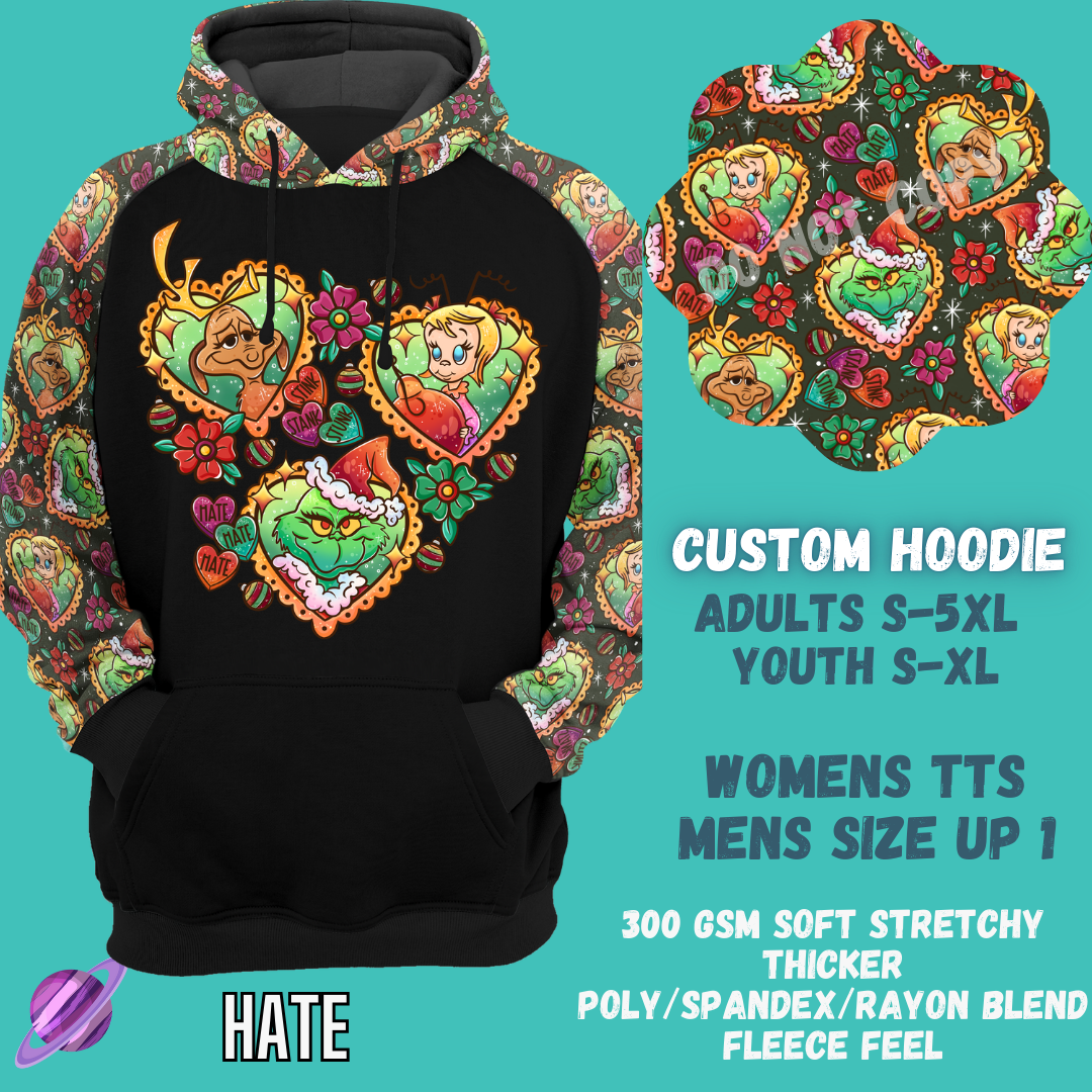 HATE -CUSTOM HOODIES RE-RUN PREORDER CLOSING 5/11