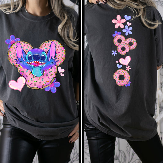 DONUT ALIEN- DOUBLE SIDED TEE