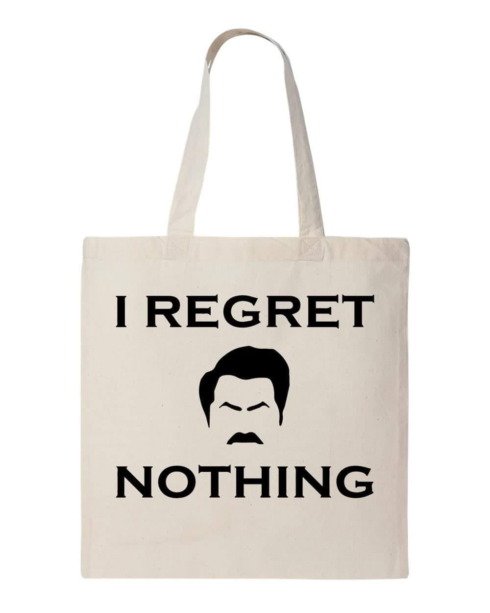 I REGRET NOTHING - Custom Economical Tote Bag (15x16)