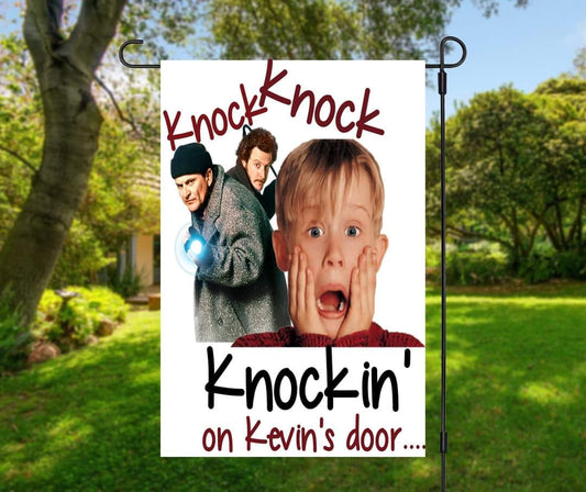 Knock Knock Kevin - Garden Flag (12x18)