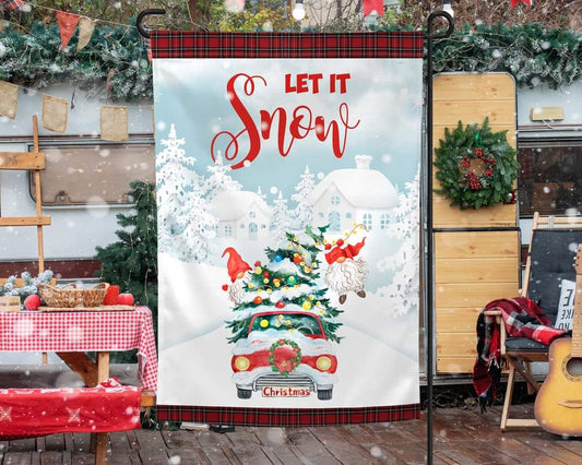 Let It Snow - Garden Flag (12x18)