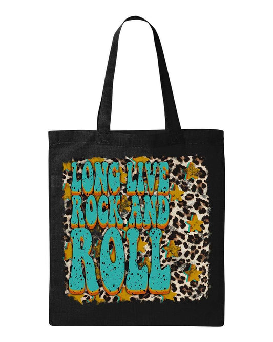 LONG LIVE ROCK AND ROLL - Custom Economical Tote Bag (15x16)