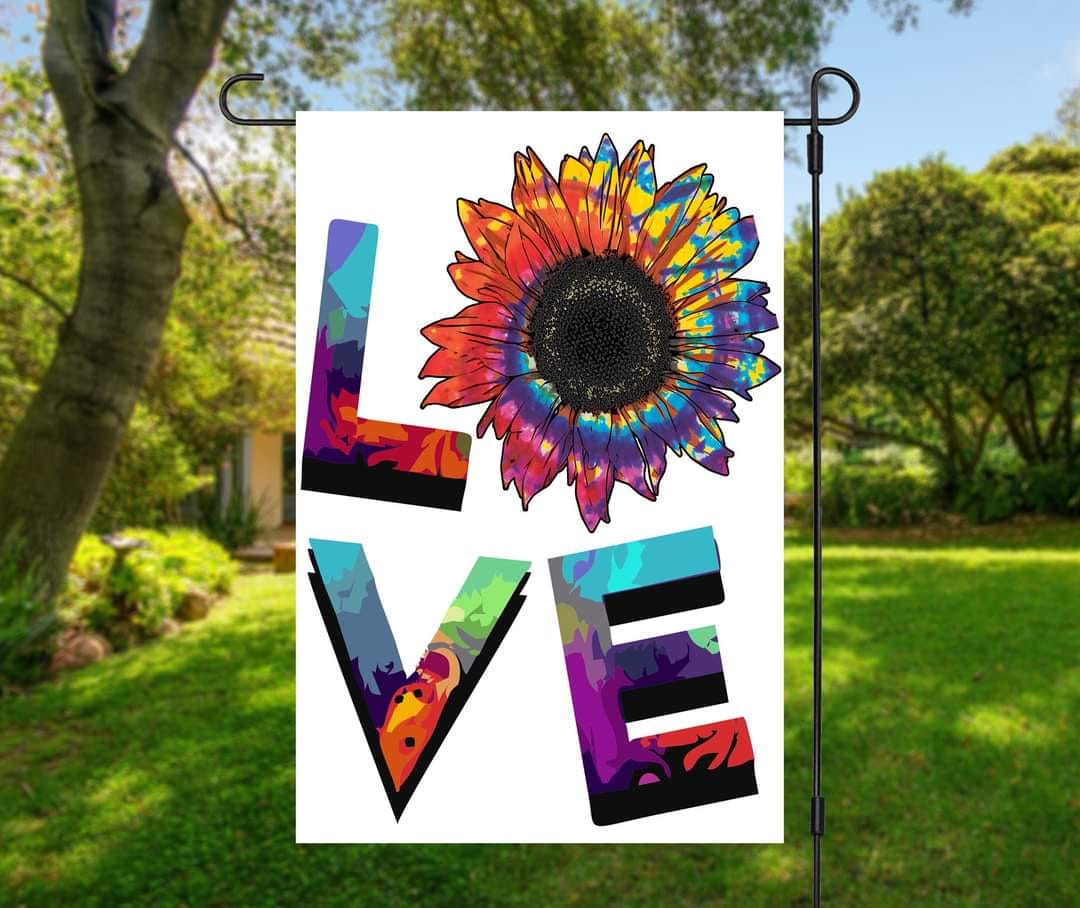 Love Sunflower - Garden Flag (12x18)