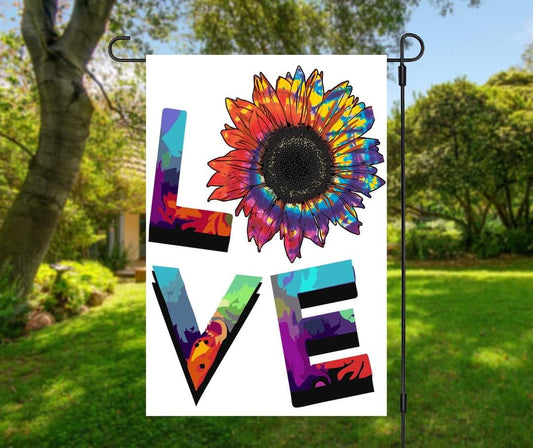 Love Sunflower - Garden Flag (12x18)