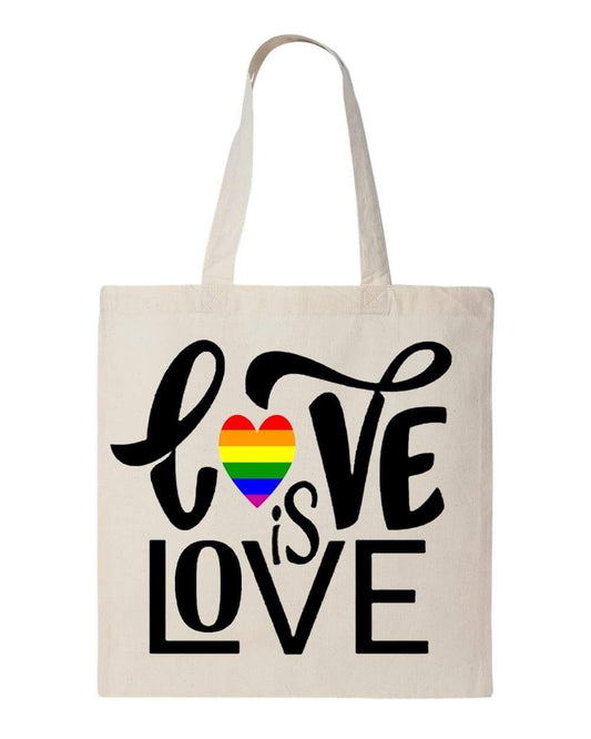 LOVE IS LOVE - Custom Economical Tote Bag (15x16)