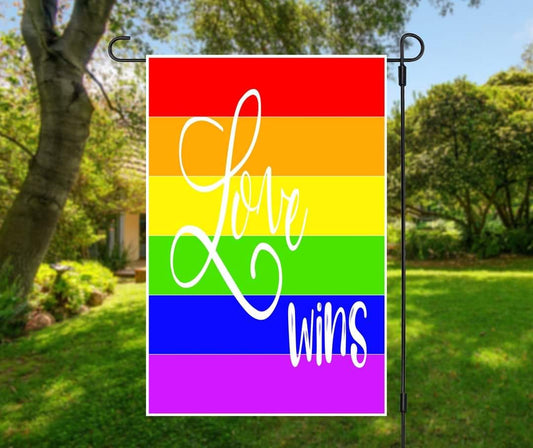 Love Wins - Garden Flag (12x18)
