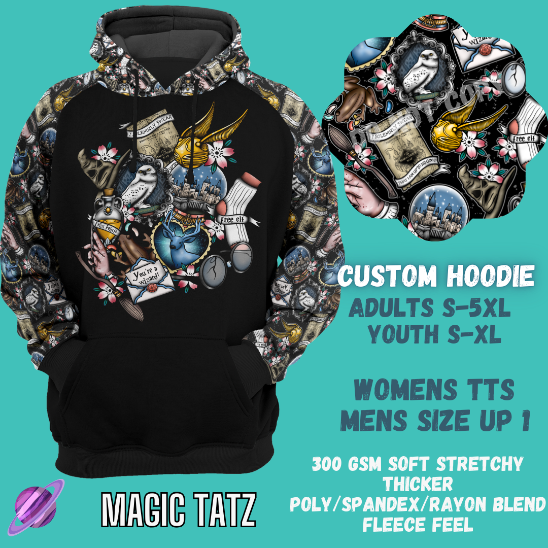 MAGIC TATZ HOODIE-OUTFIT RUN PREORDER CLOSING 1/10 -CUSTOM HOODIES RE-RUN PREORDER CLOSING 5/11