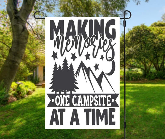 Making Memories Campsite - Garden Flag (12x18)