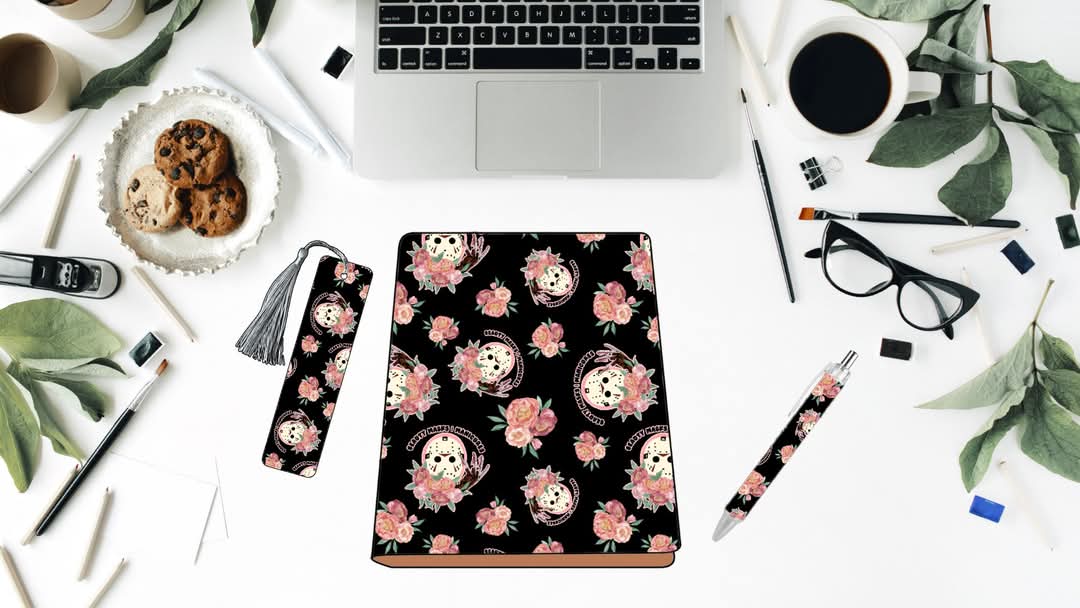 MASK FLORAL – 3-in-1 Custom Journal Set (A5 Size)
