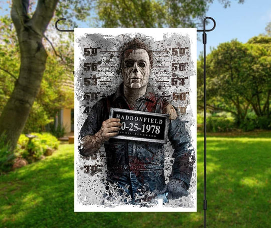 Mike Mugshot 1978 - Garden Flag (12x18)