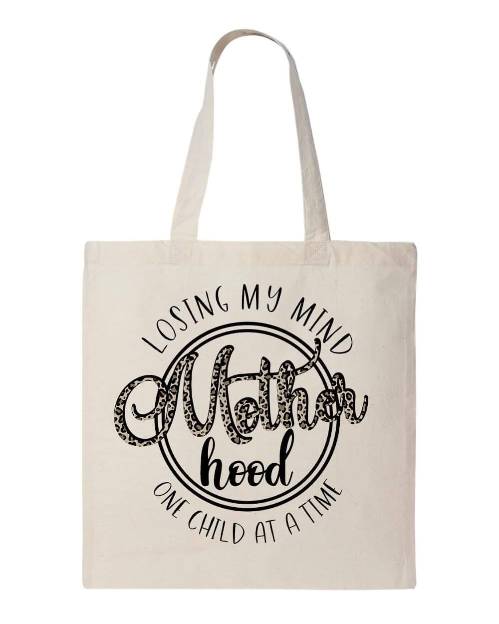 MOTHERHOOD LOSING MY MIND - Custom Economical Tote Bag (15x16)