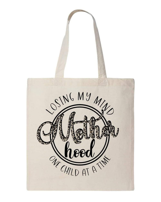 MOTHERHOOD LOSING MY MIND - Custom Economical Tote Bag (15x16)
