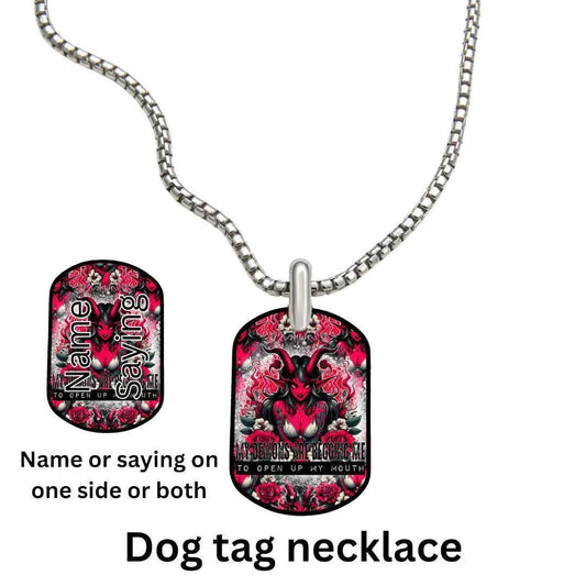 MY DEMONS β Dog Tag Necklace