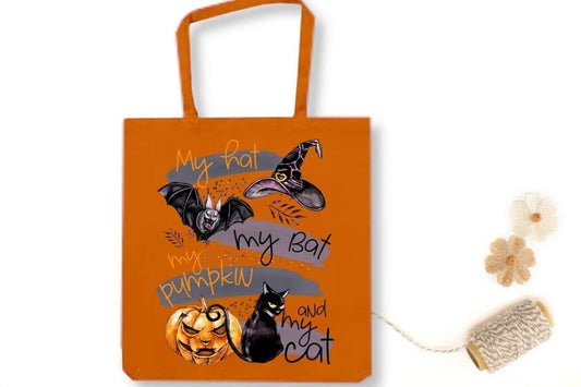 MY HAT MY BAT - Custom Economical Tote Bag (15x16)